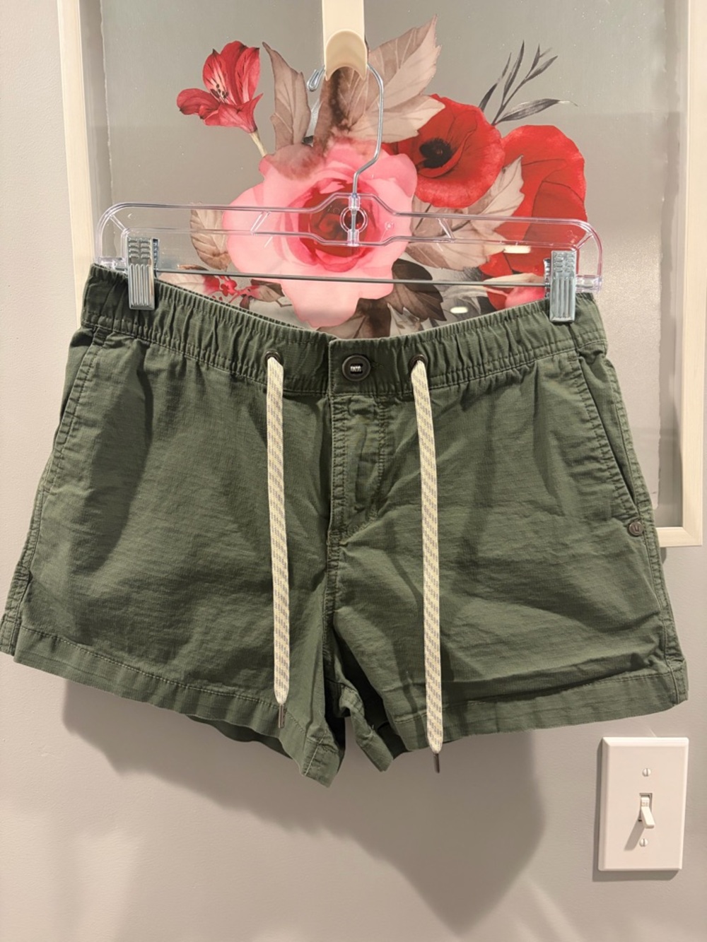 Vuori Ripstop Shorts Olive Green Size Small